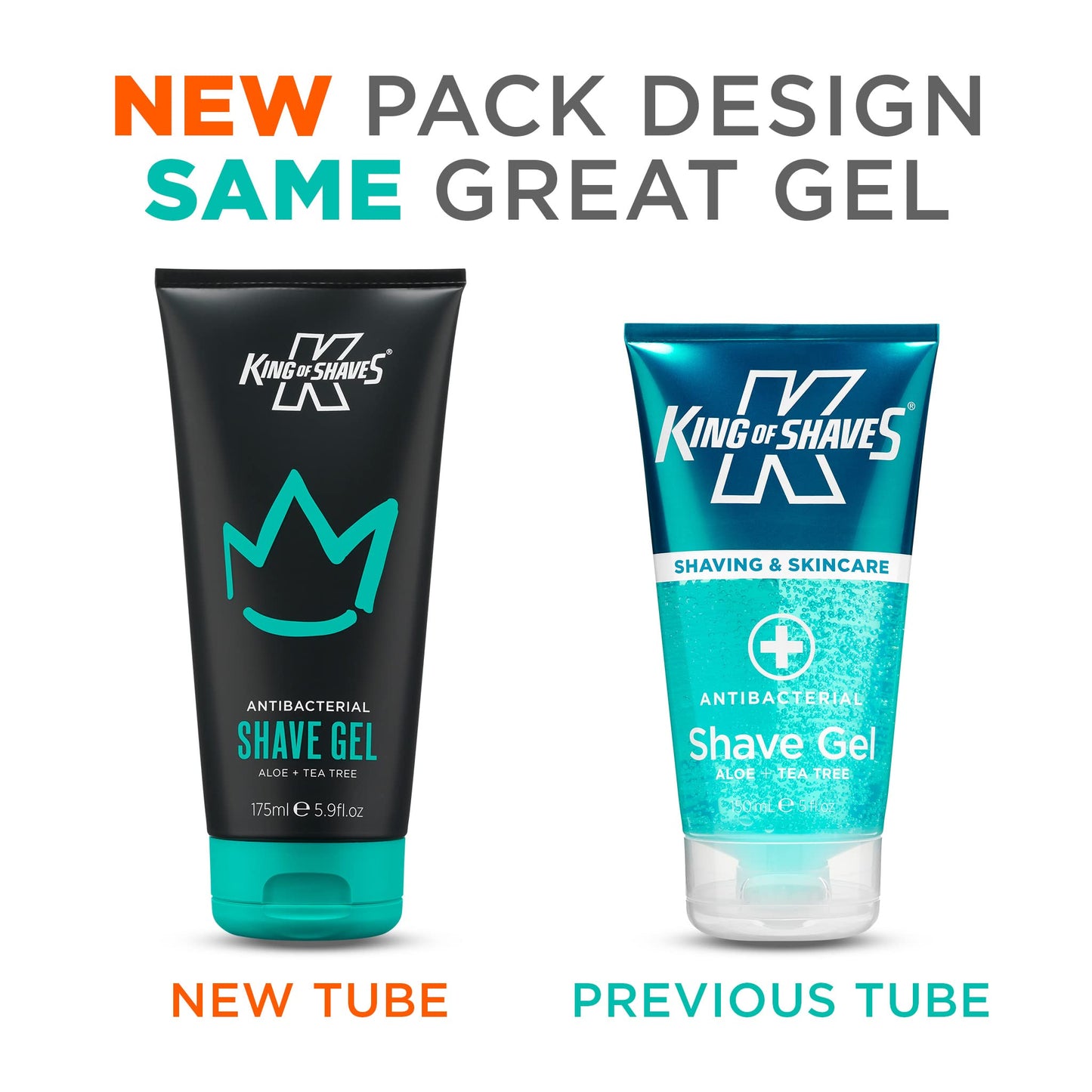 - King of Shaves Antibacterial Shaving Gel for Men | Low Foam for A Precise Shave -