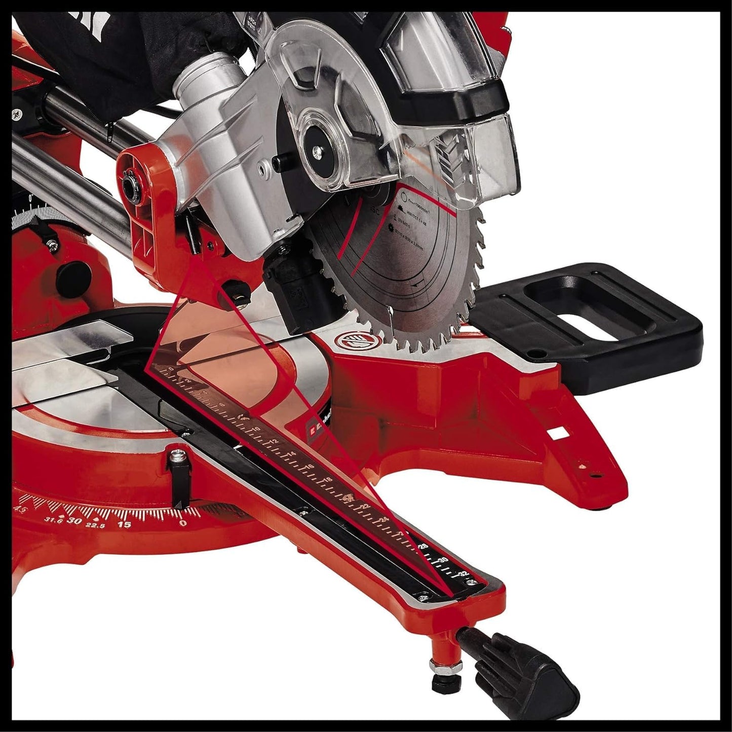 - Einhell TC-SM 2131/1 Dual Bevel Sliding Mitre Saw | Double Bevel Circular Saw | 310mm Drag | Laser | Dust Extraction | -45° Mitre, -47° Bevel | Saw with 48T Blade -