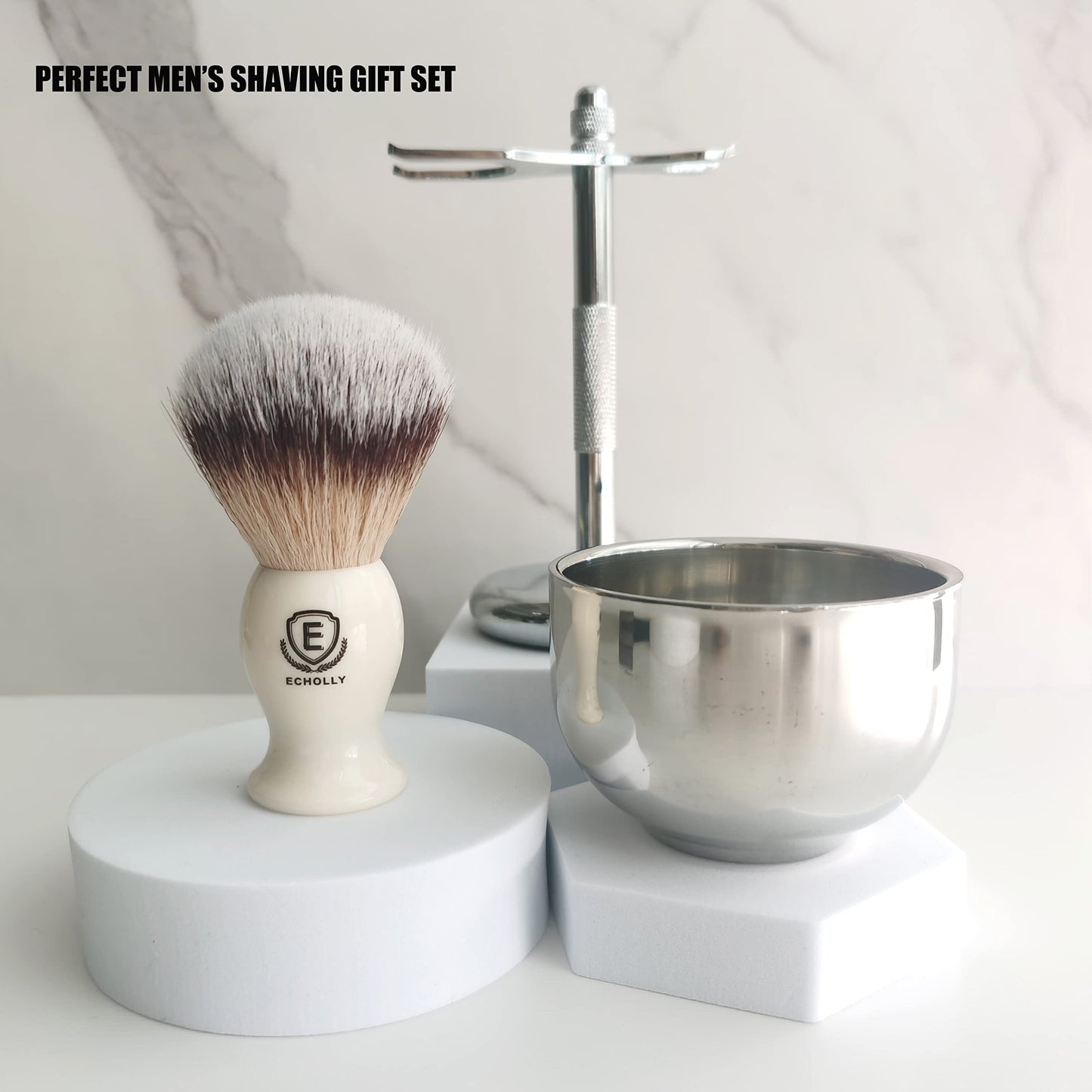 - Premium Shaving Brush Kit |3 in 1 Shaving Brush Set -