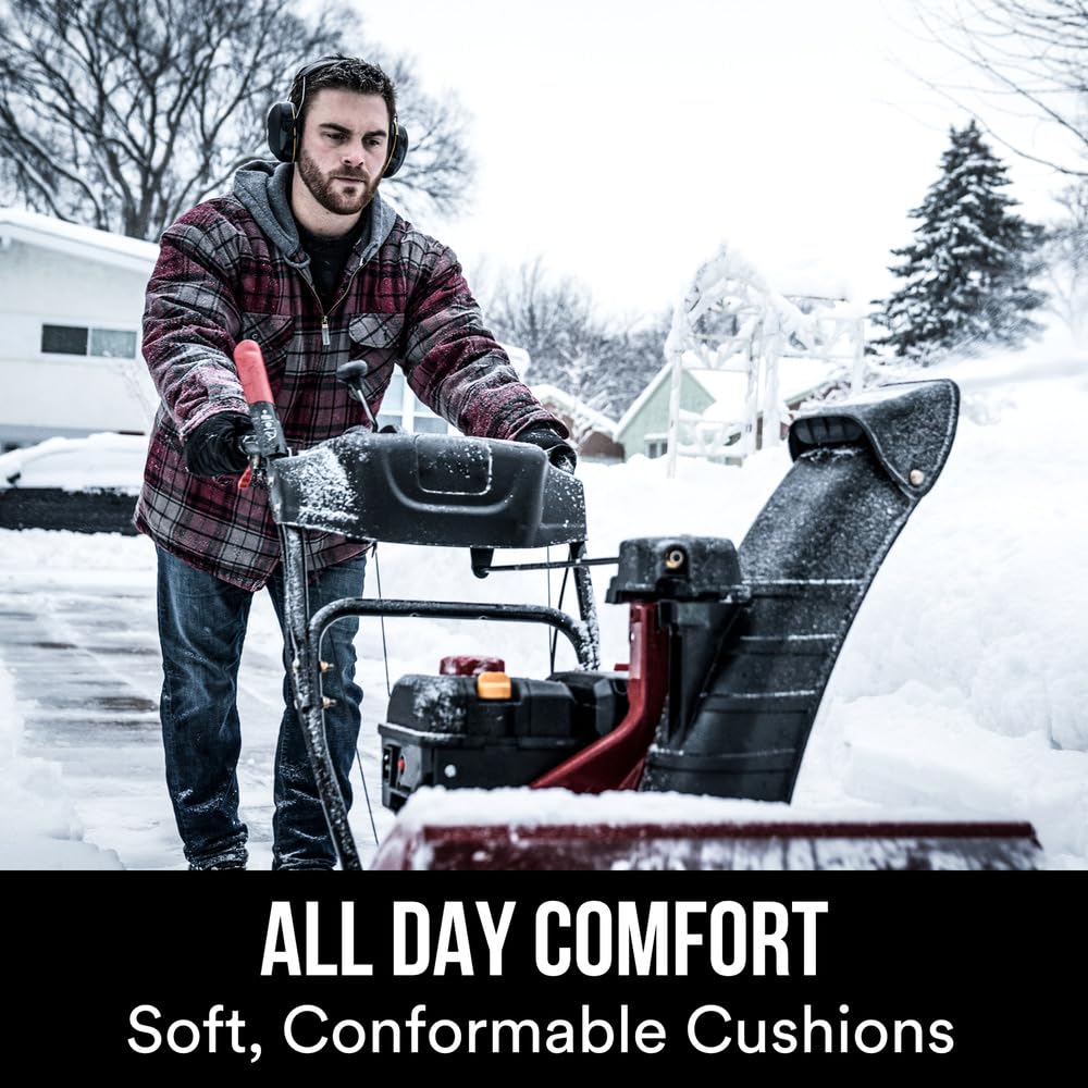 3M WorkTunes Connect, Bluetooth Ear Defenders Wireless, 90543EC1, Hearing Protector Earmuffs, Connect your Mobile Phone, 30+ hours battery life, Rechargeable, (94-105 dB), Black, 4.02x7.44x5.91