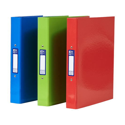 - Oxford A4 Ring Binders | Red/Green/Blue | Pack of 3 Folders 40mm -