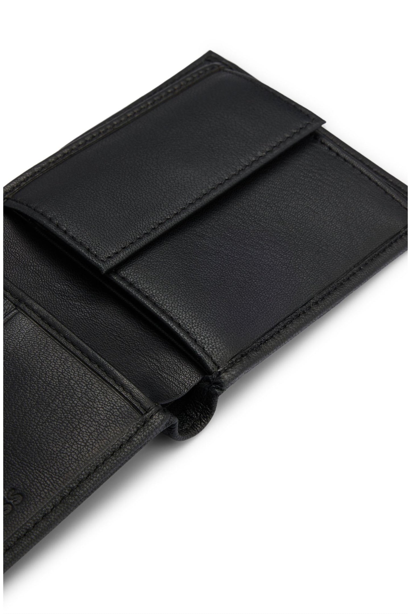 BOSS Mens Big BB 4 cc Coin Embossed-Logo Wallet in Grained Leather