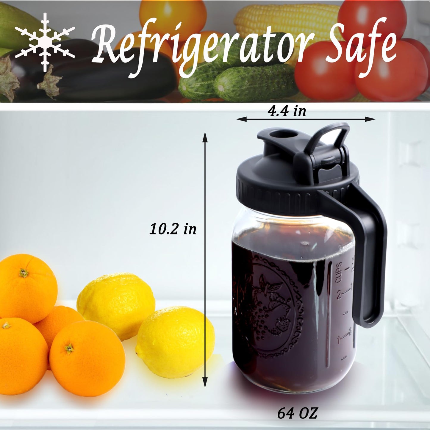 - GMSWEET Cold Brew Mason Jar Coffee Maker -