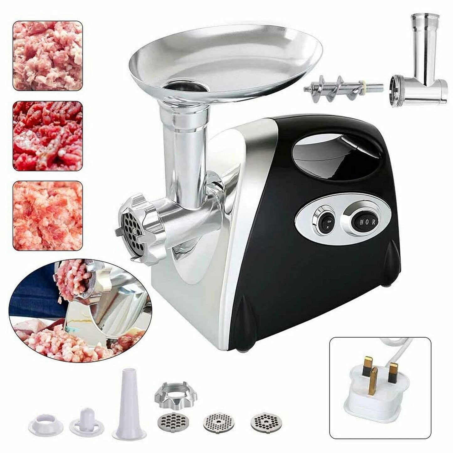 - Trintion Electric Meat Mincer Grinder | Food Grinding Mincing Machine | 2800W | Sausage Maker -