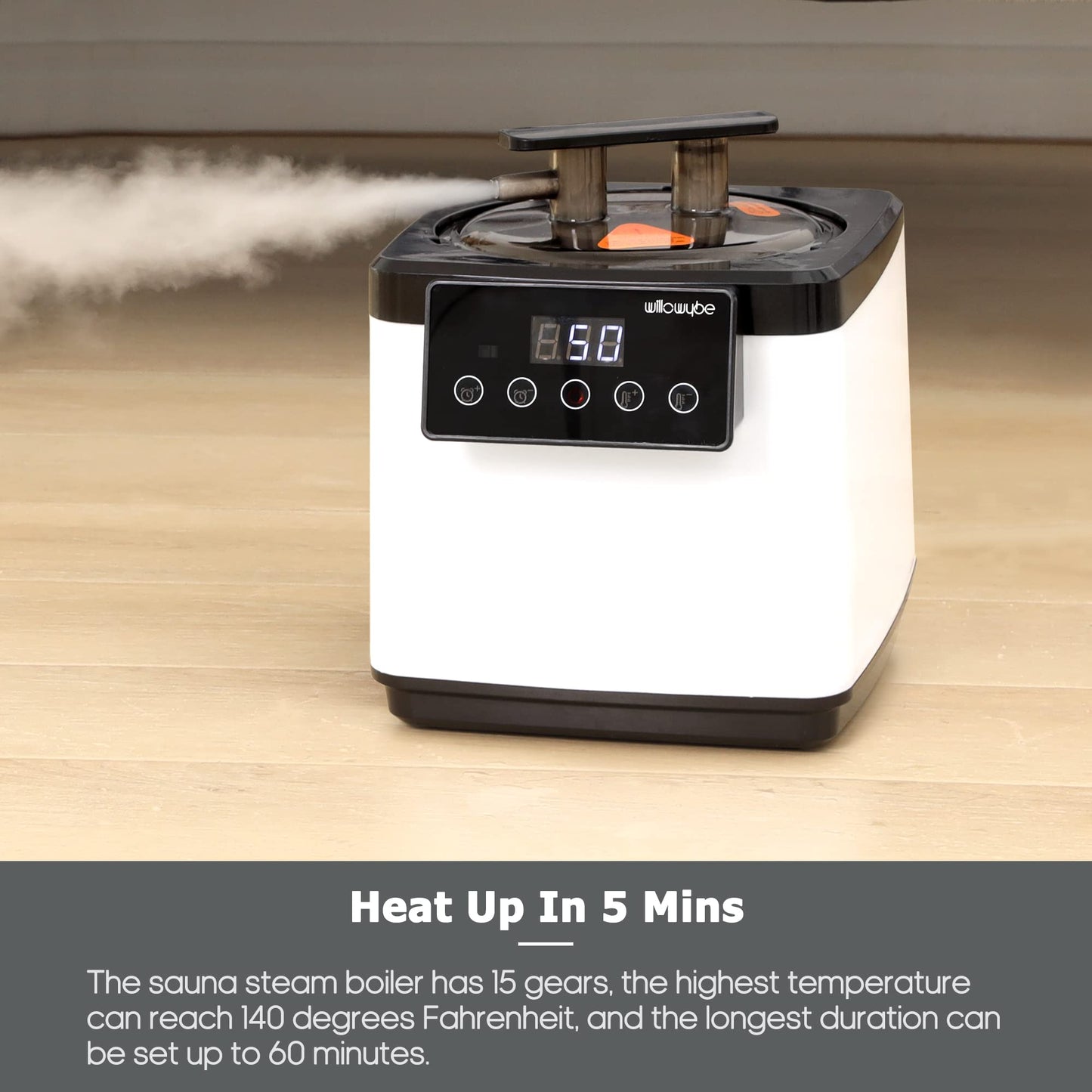 - Portable Steam Sauna | Personal Home Spa Room With Bluetooth | Steamer -