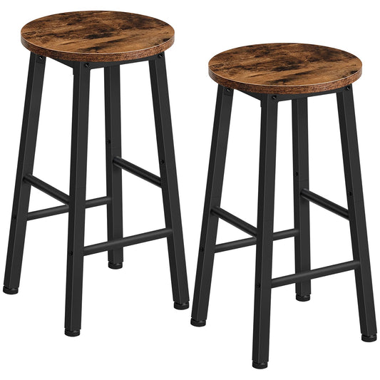 - HOOBRO Bar Stools Set of 2 | Kitchen Stools | Breakfast Bar Stools | Industrial Bar Chairs -
