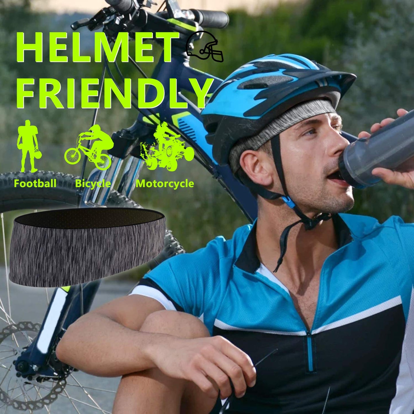 - Zollen Mens Headbands 3 Packs Guys Sweatband and Sports Headband for Men for Running, Cross Training, Racquetball, Working Out