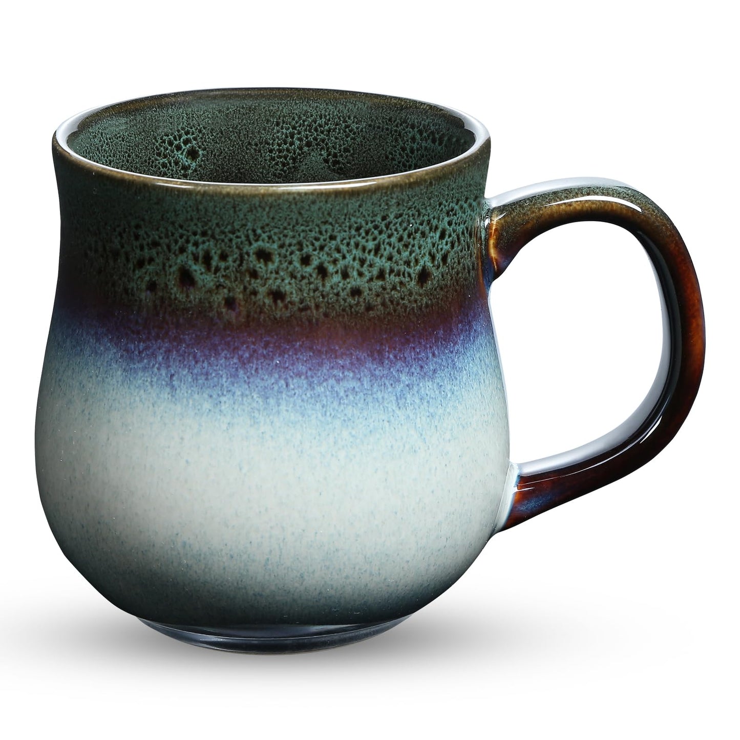 - RELEDESA 450ml Large Ceramic Coffee Mug | Big Handle | 16 Oz Handmade Glazed Tea Cup for Office and Home -