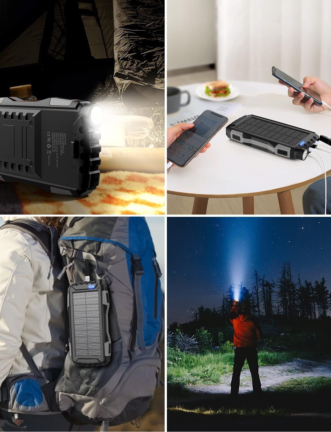 - Power Bank 42800mAh | Large Battery Pack | Fast Charging QC 3.0 PD18W USB-C -