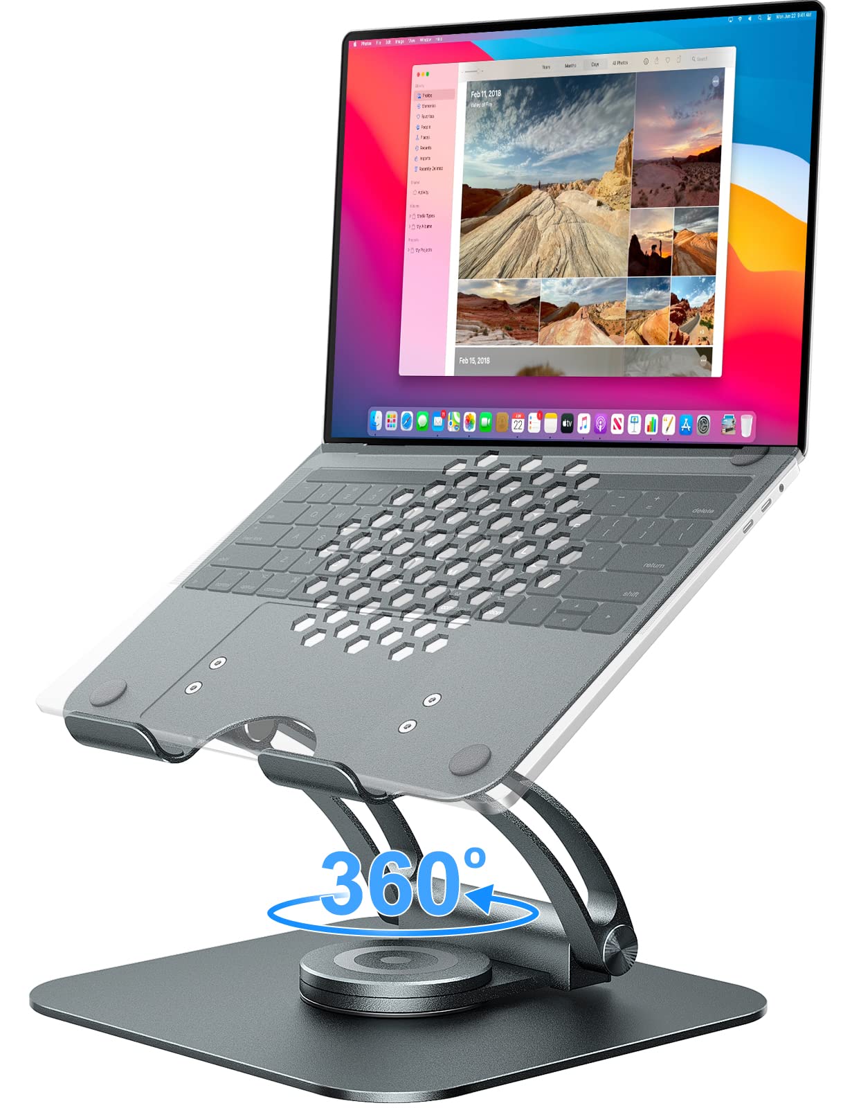 - tounee Adjustable Laptop Stand for Desk | Ergonomic Laptop Holder -