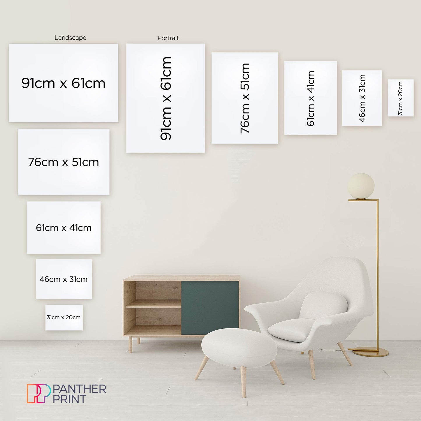 - Panther Print | Canvas Wall Art | Beautiful Living Room & Bedroom Framed Art -