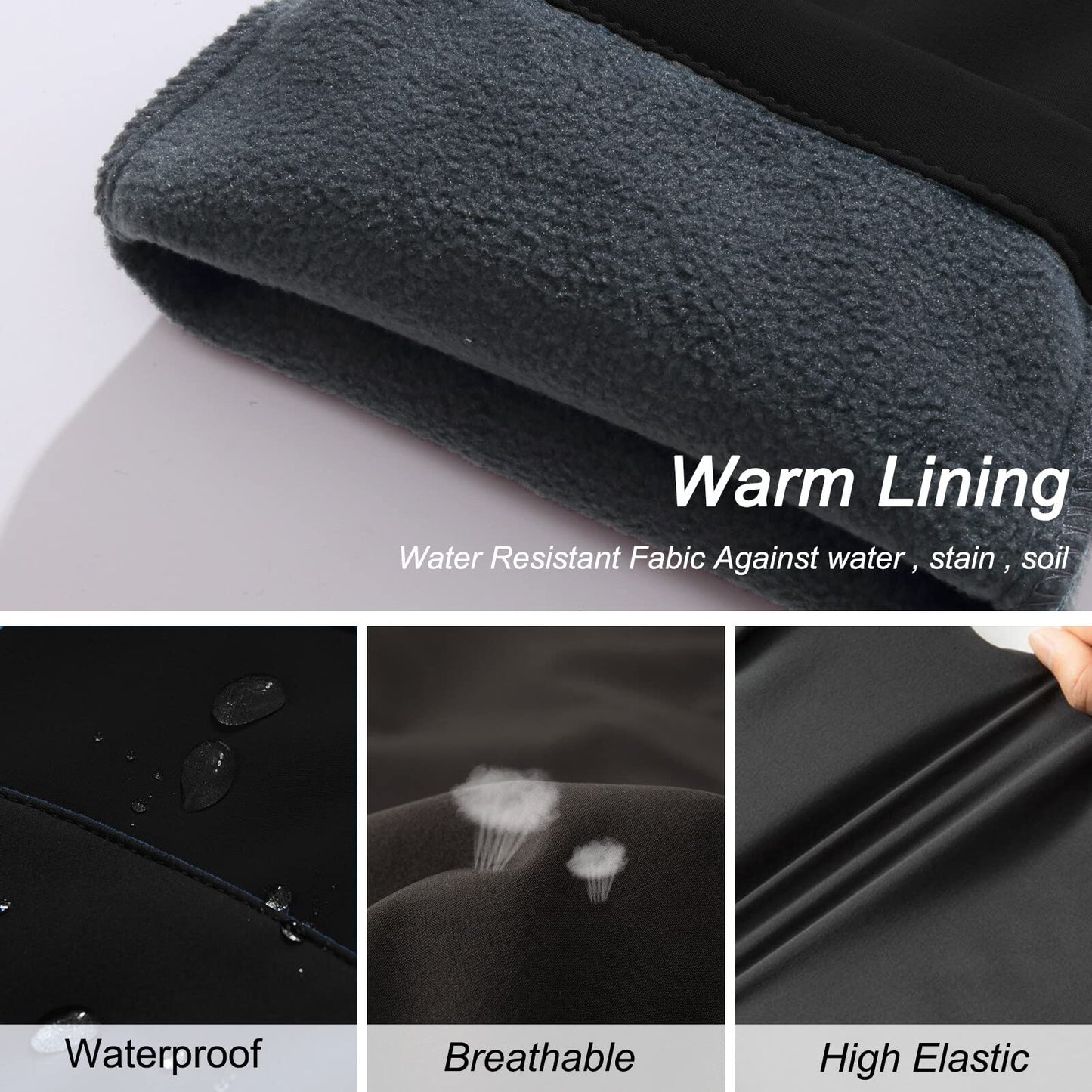 - SEAUR Kids Hiking Trousers | Waterproof Winter Trousers with Zip-up Side Pockets -