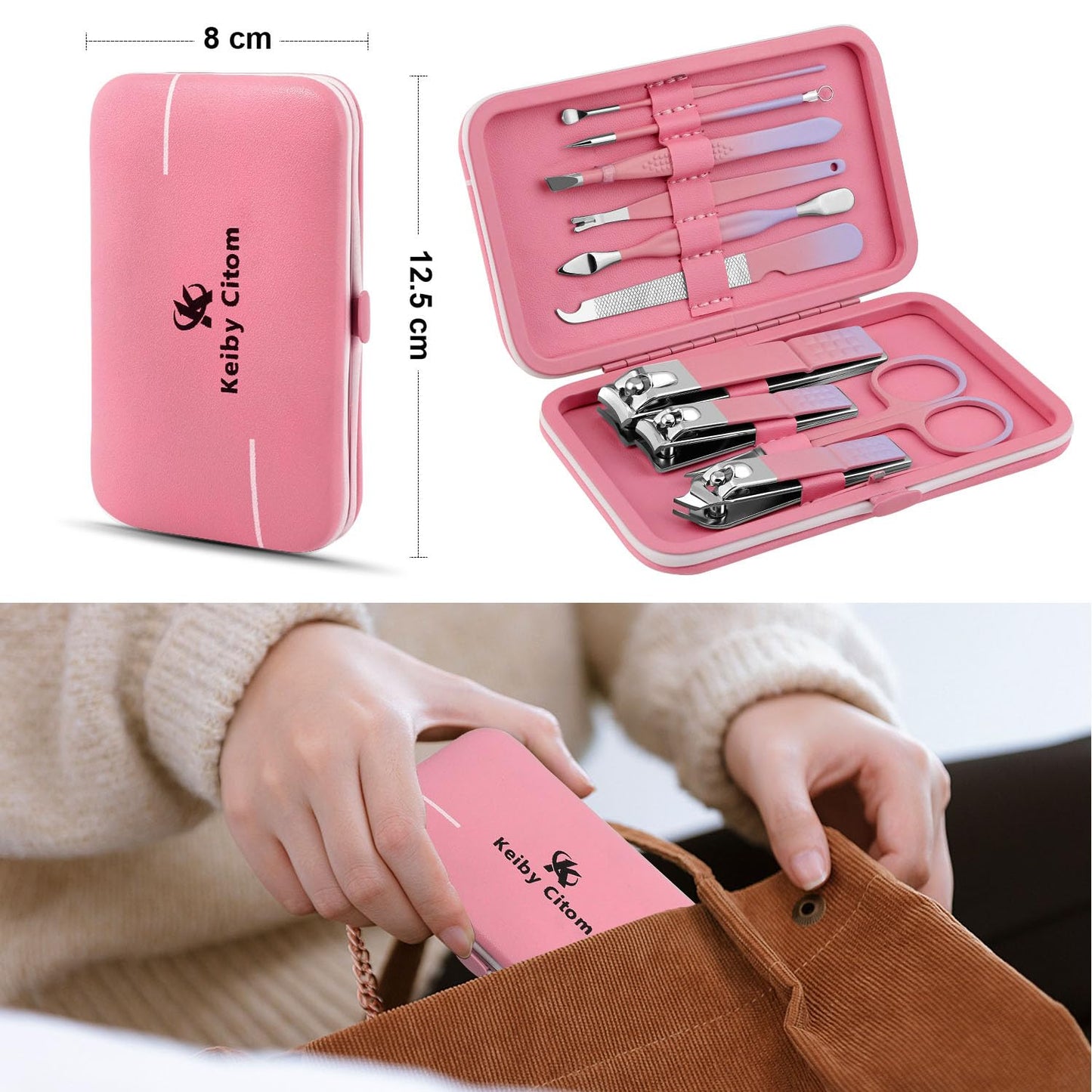 - Manicure Set | 10pcs Professional Nail Clippers Kit -