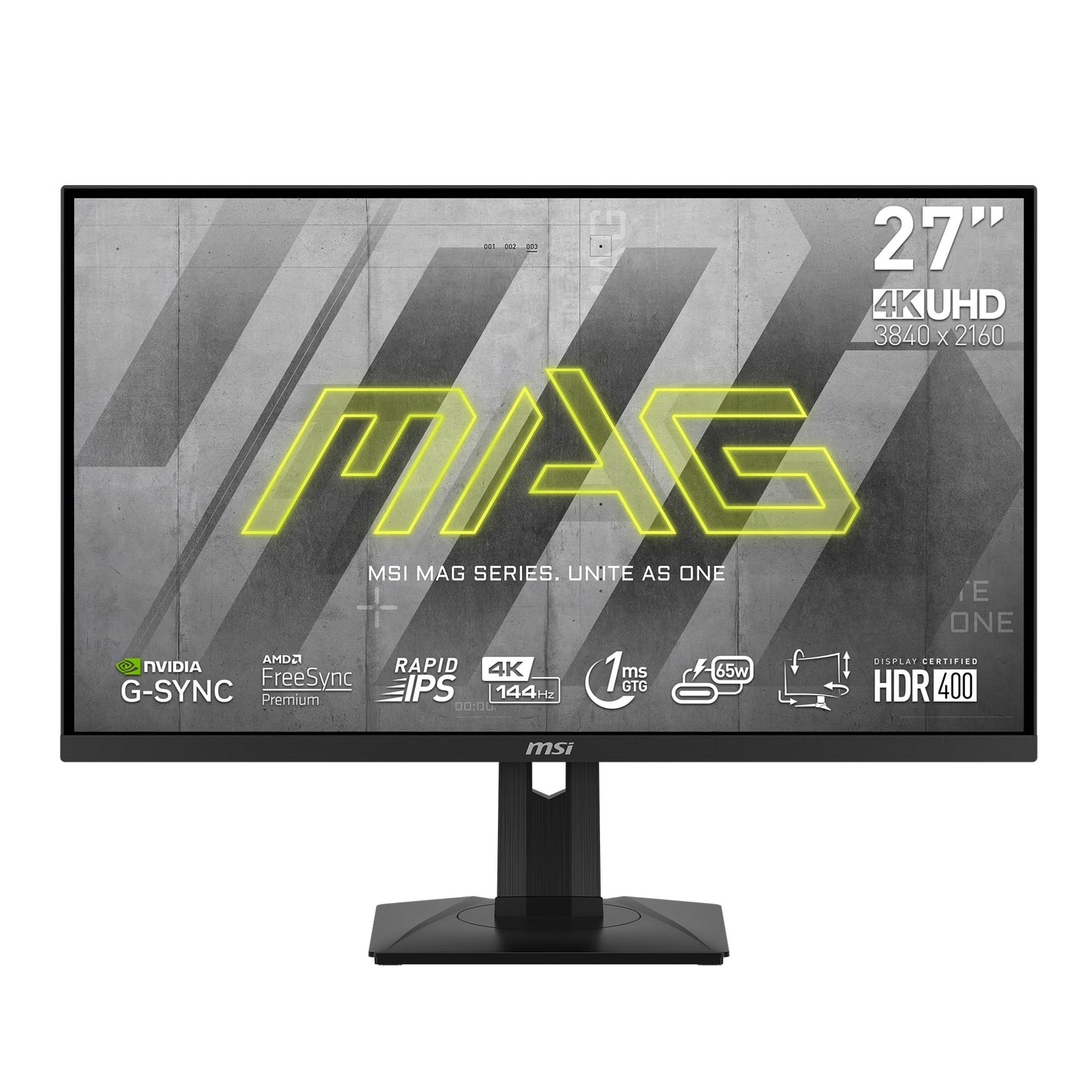 - MSI MAG 274UPF | 27 Inch UHD Esports Gaming Monitor | 3840 x 2160 IPS Panel | 144 Hz / 1ms -