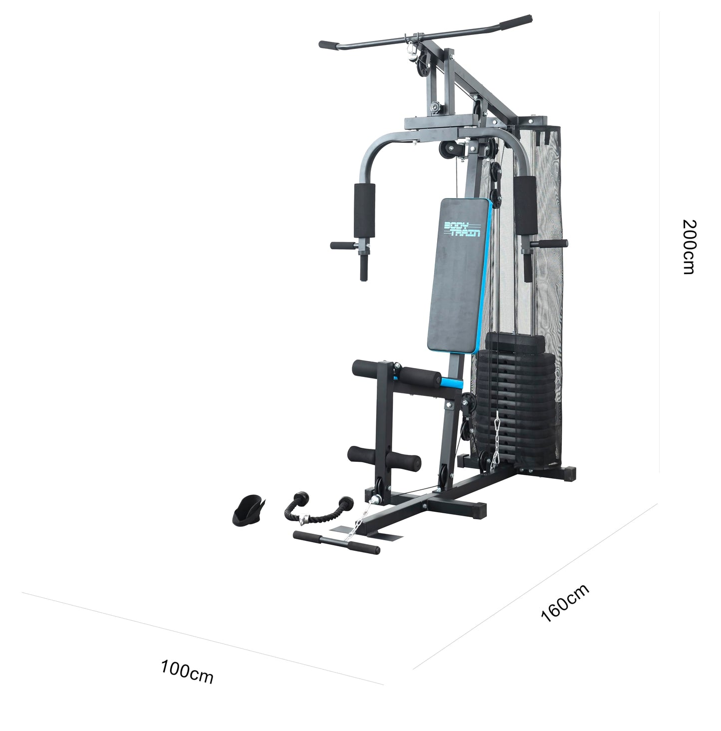 BodyTrain HG-470 Advanced Single Station Home Multi Gym with 72kg Weight Stack