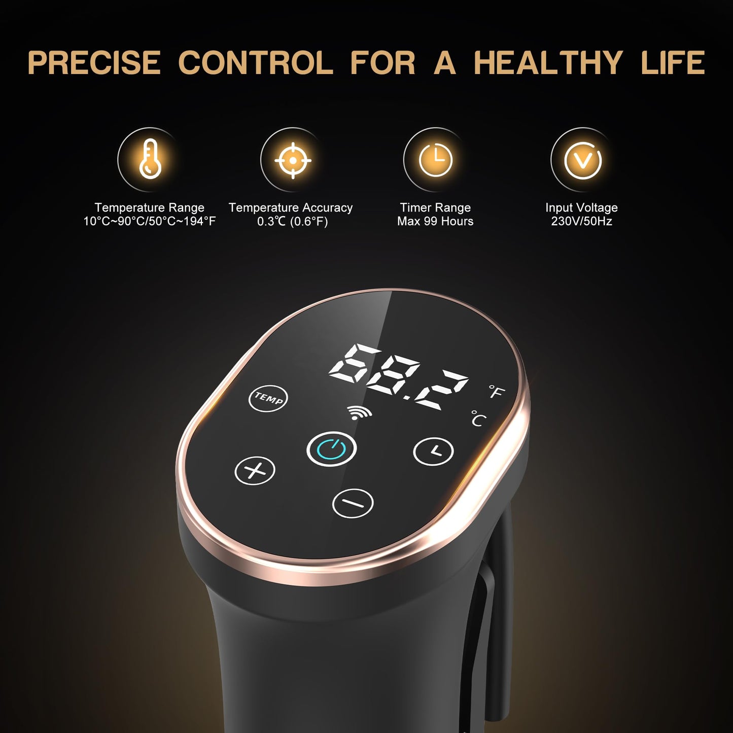 - Karinear Sous Vide Machine | WIFI | Sous Vide Cooker | 1100W -