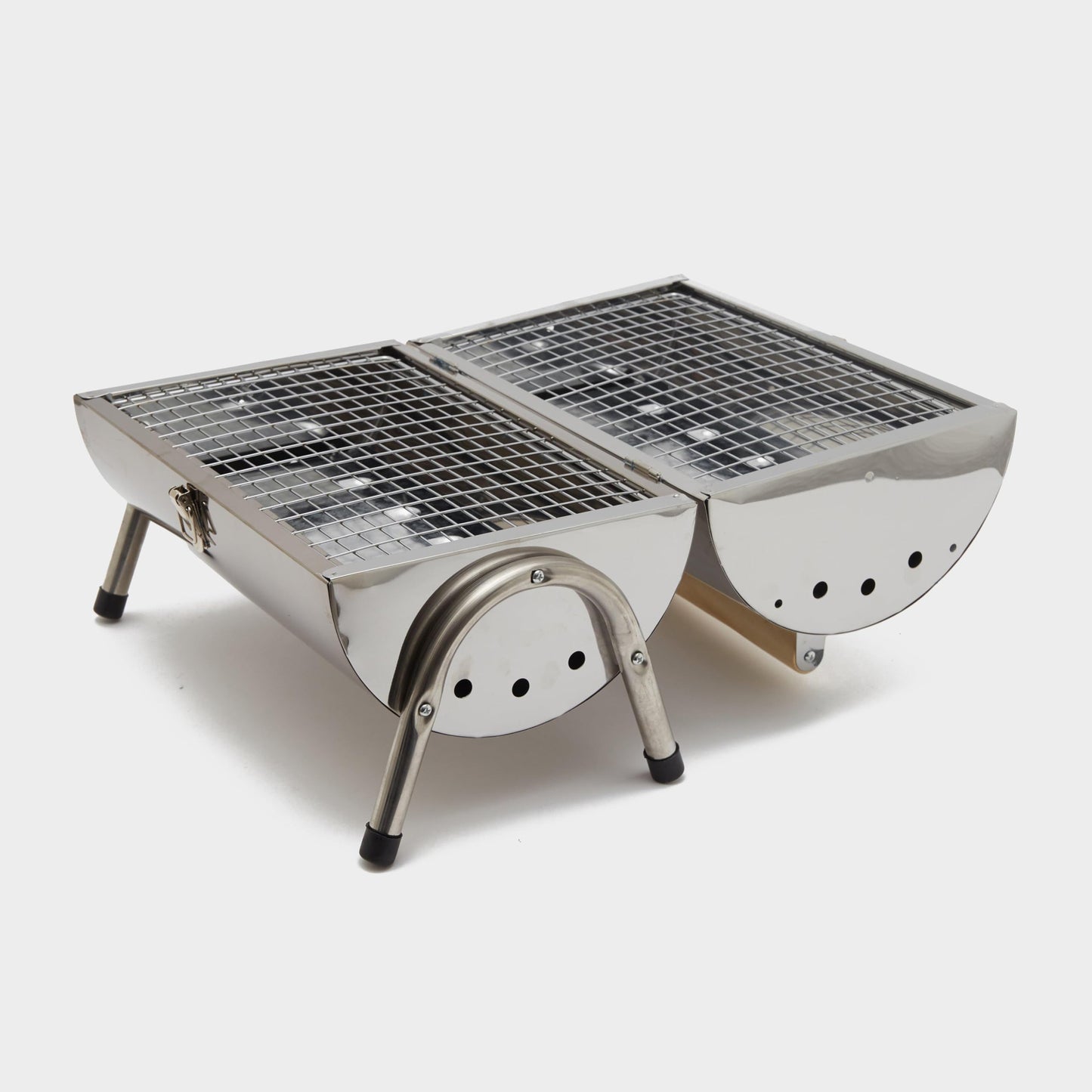 - Hi-Gear Stainless Steel Double Sided BBQ Compact Portable Camping Barbecue -