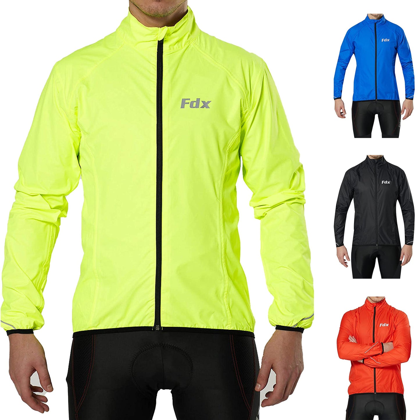 - Fdx Men’s Cycling Jacket | Waterproof Lightweight Breathable MTB Cycle Rain Tops -