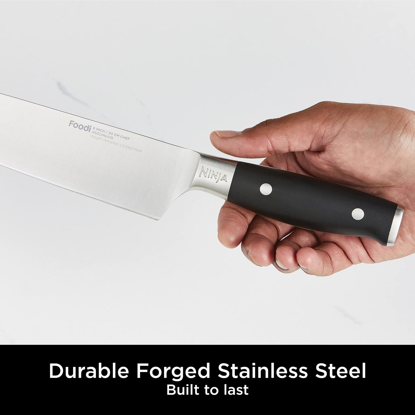 - Ninja Foodi StaySharp Knife Block | Integrated Sharpener | 5 Knives and Scissors (1 pair) -