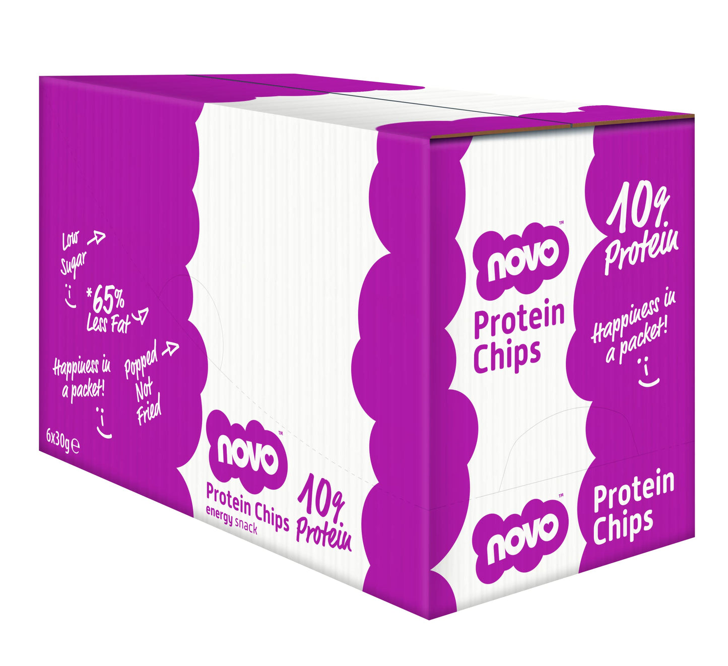 - Novo Nutrition Protein Chips | High Protein Savoury Snack | High Fibre, Low Sugar & Low Fat -