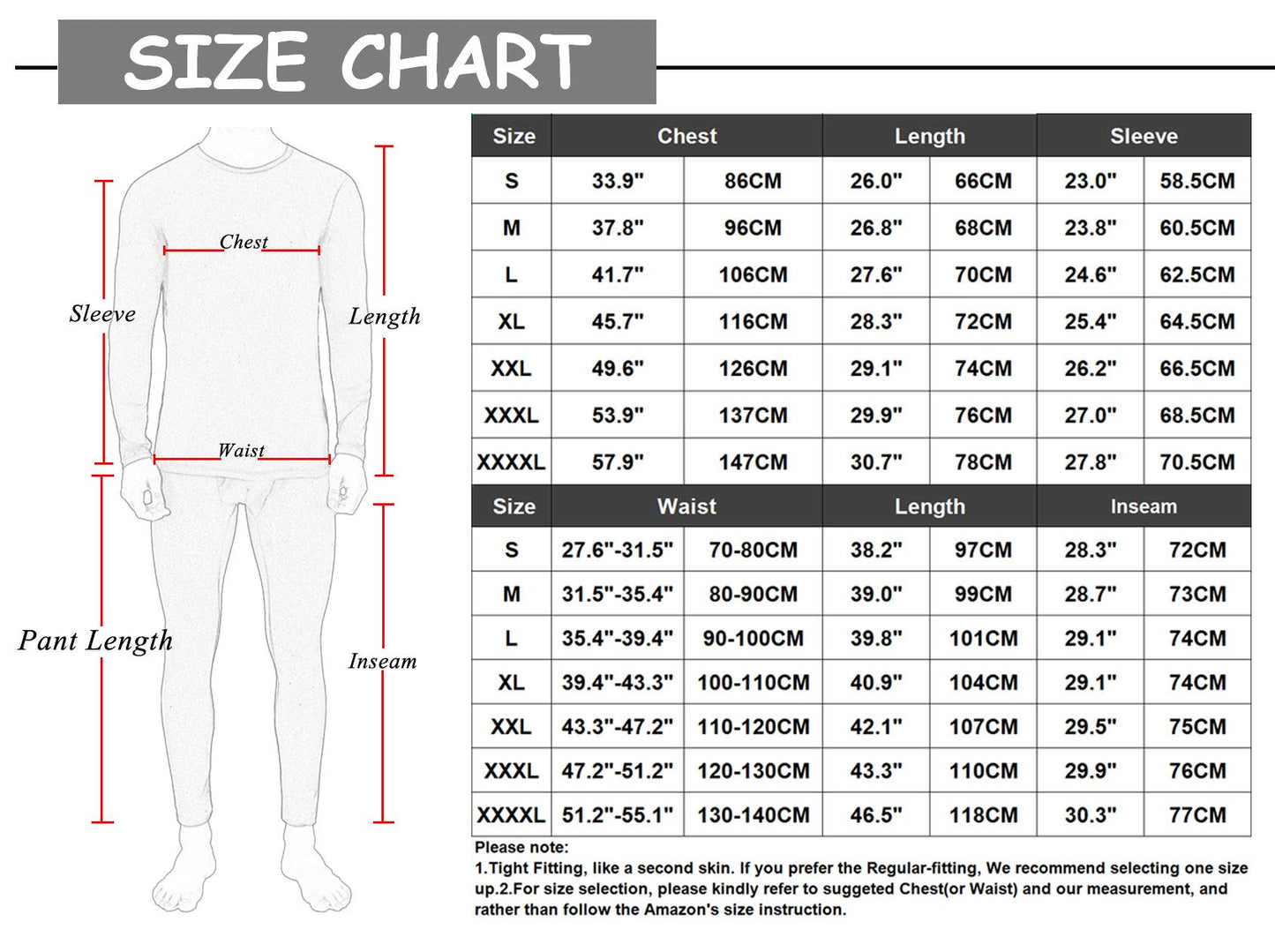 - LANBAOSI Mens Thermal Underwear Set | Winter Warm Fleece Long Sleeve Top and Long Johns -