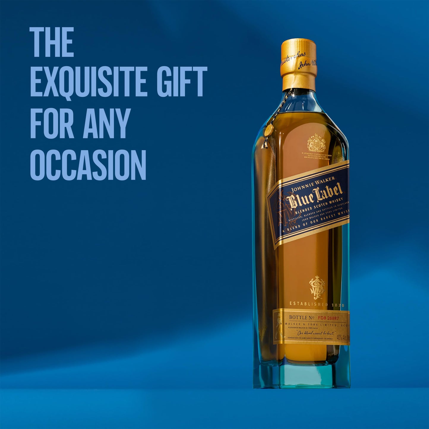 - Johnnie Walker Blue Label | Blended Scotch Whisky | A Gift of Exceptional Rarity | 40% vol | 70cl -