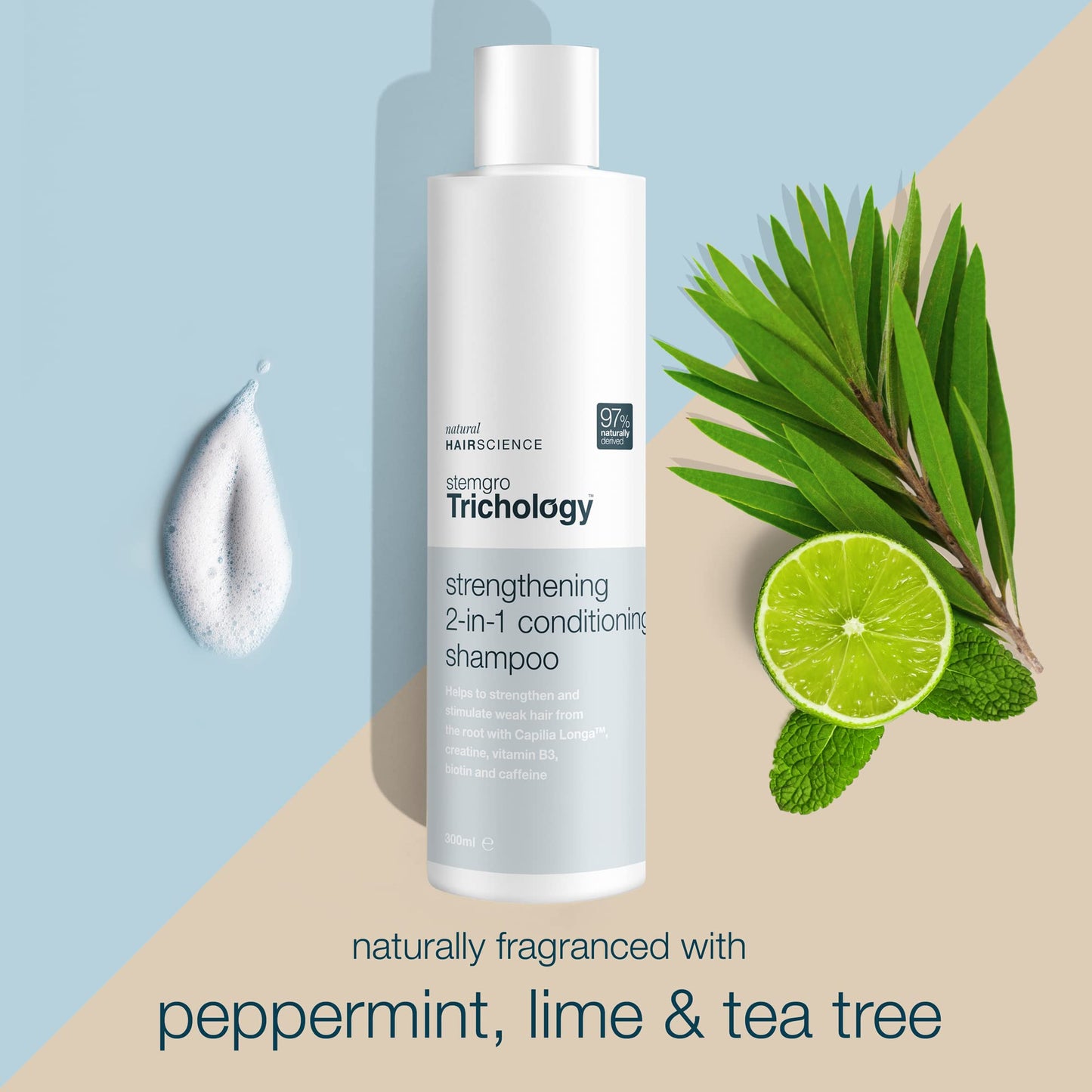 - Stemgro Trichology | Mens Hair Loss Shampoo and Conditioner | 2-in-1 | 300ml | Hair Growth Treatment for Men -