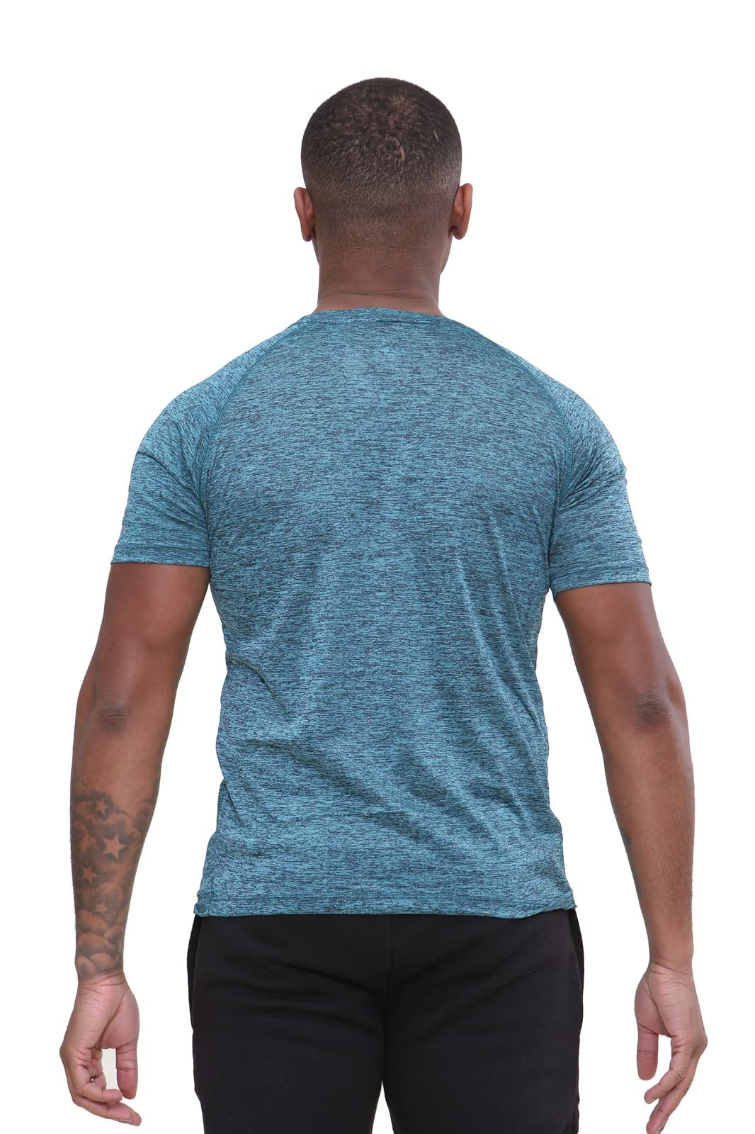 - Pack of 3 Mens Short Sleeve T-Shirts | Workout | Athletic Fit | Moisture Wicking | Fast Drying -