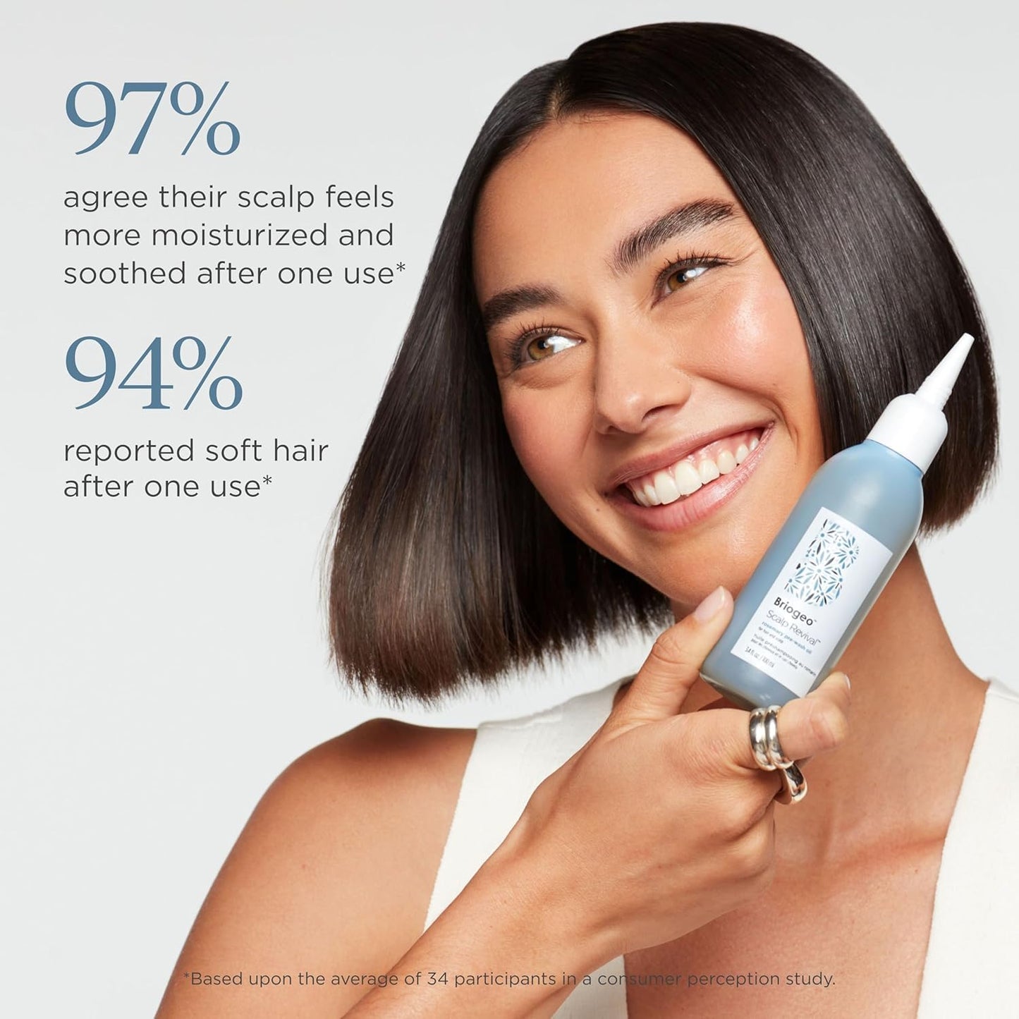 Briogeo Scalp Revival Rosemary Pre-Wash Oil for Hair and Scalp, Dry Scalp Treatment, 100ml