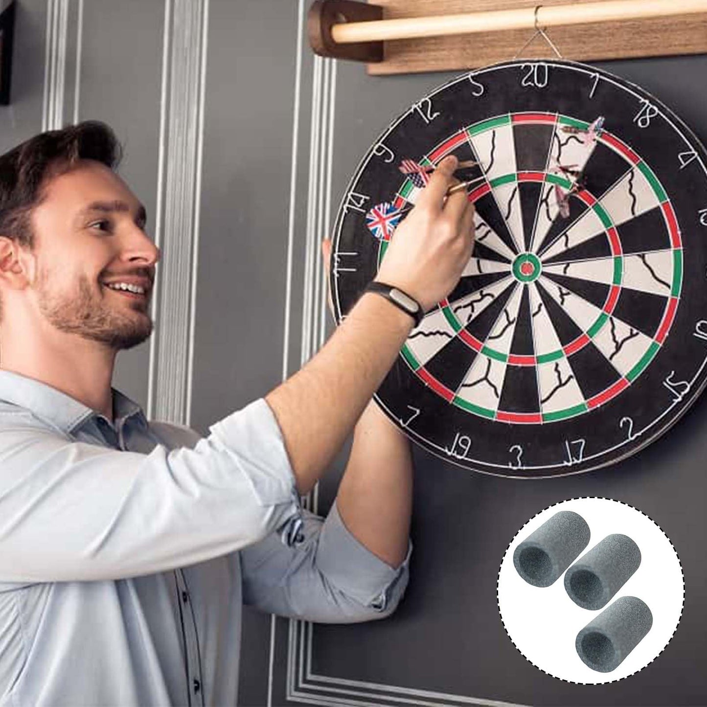 3PCS Dart Sharpeners Wear Resistant Darts Accessories Dart Points Darts Dart Accessories Small Gauge Metal or Surfaces