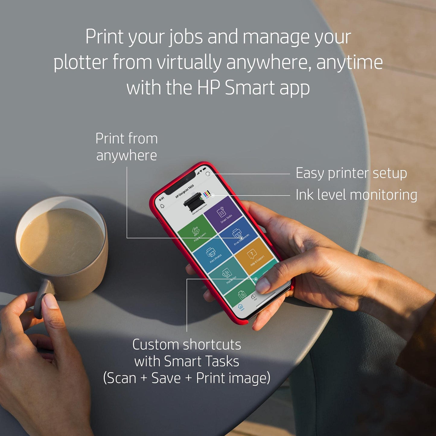 - HP DesignJet T630 Large Format Plotter Printer 24in up to A1 | Mobile Printing | Wi-Fi | Gigabit Ethernet | Hi-Speed USB 2.0 -