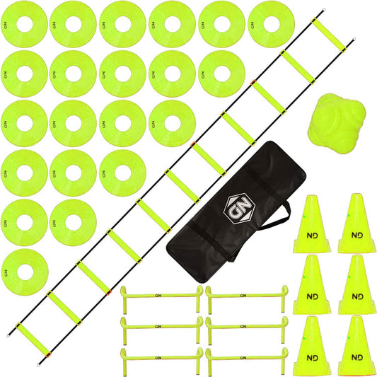 - ND Speed Agility Hurdles, Cones & Ladders For Football Training -