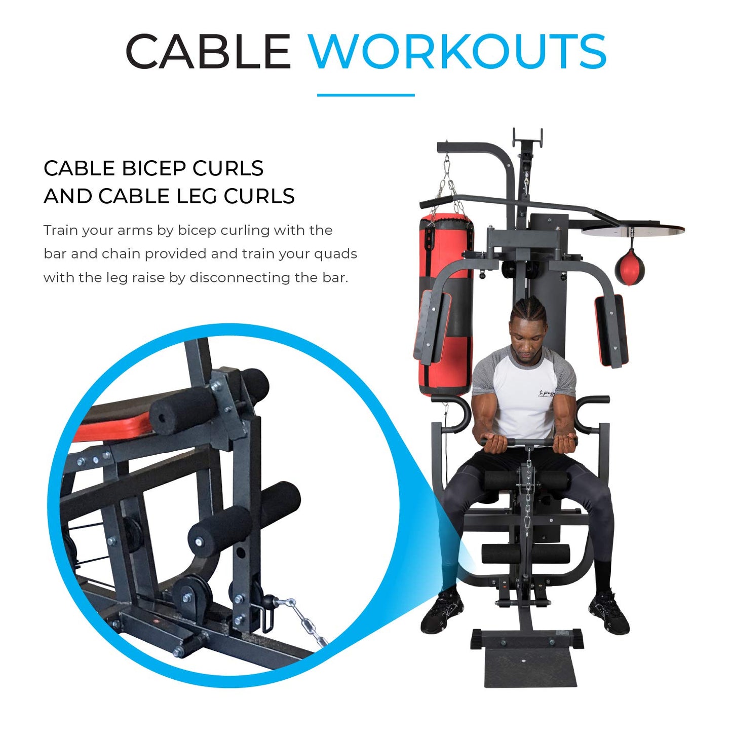 - Fit4home Multi Gym Fitness Equipment | Exercise Machine -