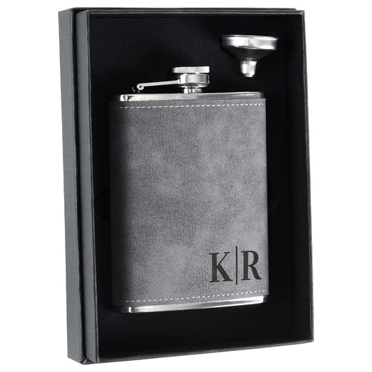 - Personalised Hip Flask for Men| Customised PU Leather Flask -