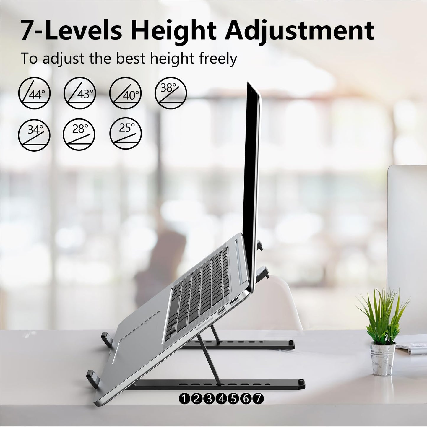 - Tonmom Laptop Stand for Desk | Adjustable Laptop Riser -