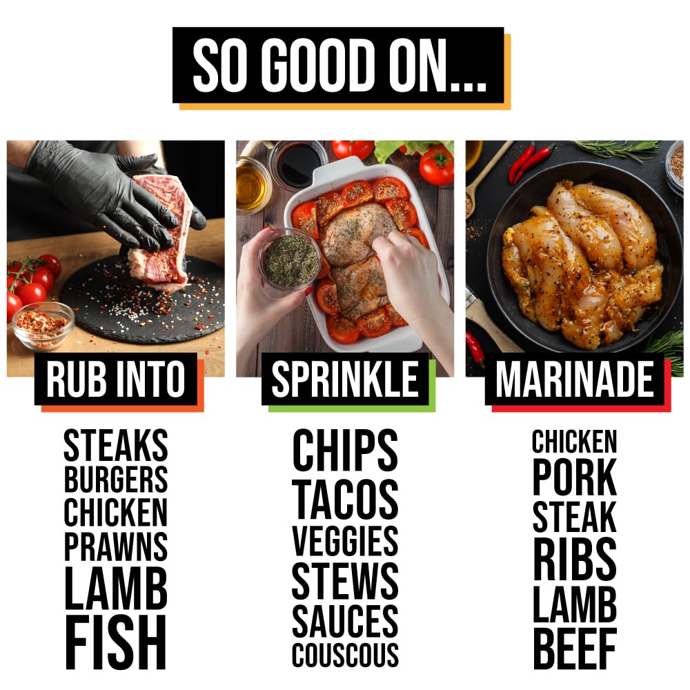 - SPICENTICE | The Ultimate Spice | Seasoning & Marinade BBQ Rub Grill Gift Set -