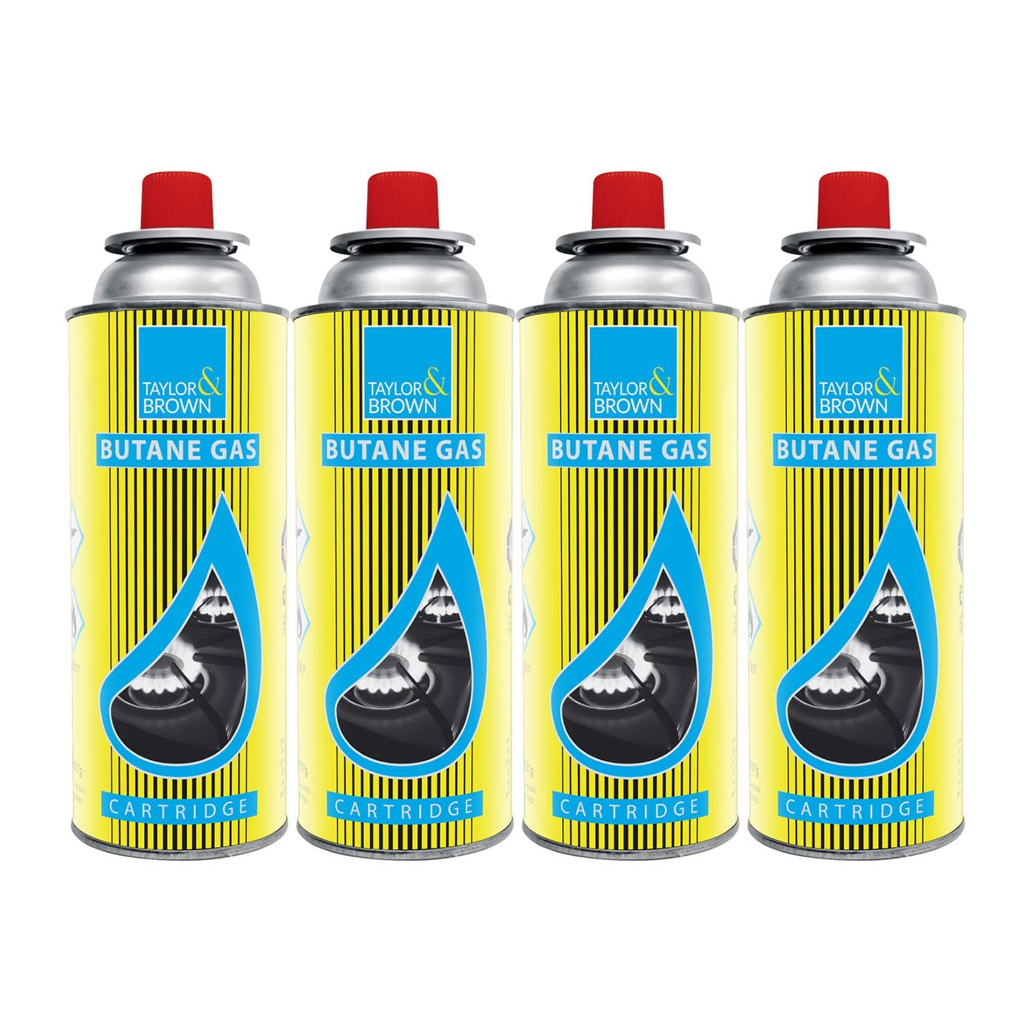 - Taylor & Brown Black | Portable Camping Stove | Carry Case | 4 Butane Gas -