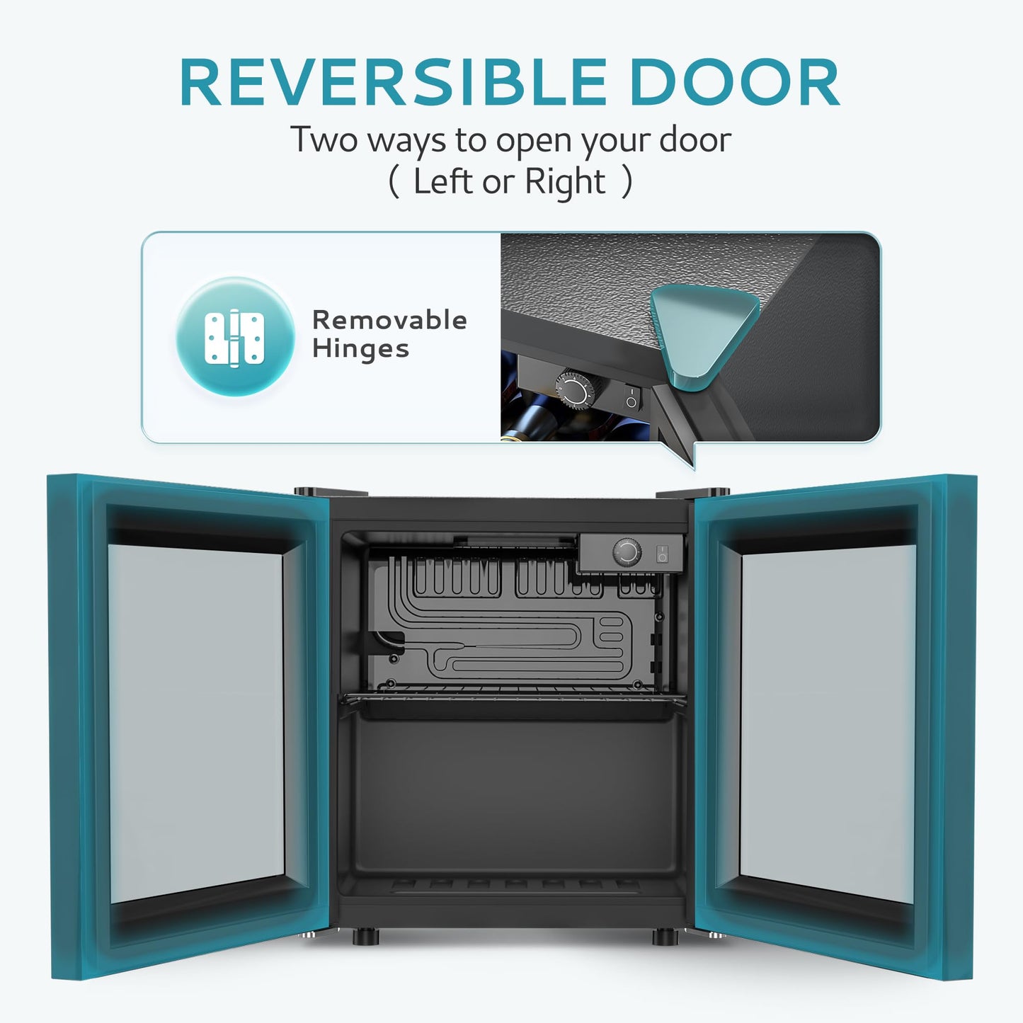 - EUHOMY Beverage Refrigerators with Glass Door | Beverage Fridge Cooler | 55 Can Drink Fridge | Wine Bottle Fridge -