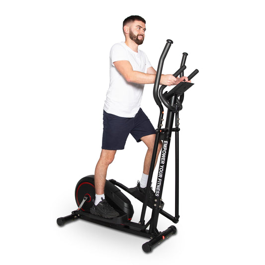 - JLL CT200 Home Elliptical Cross Trainer | 2024 Model | 8 Level Magnetic Resistance | Cardio Workout, Advanced Momentum Mechanism to resemble 10kg | Console Display with Heart Rate Sensor -