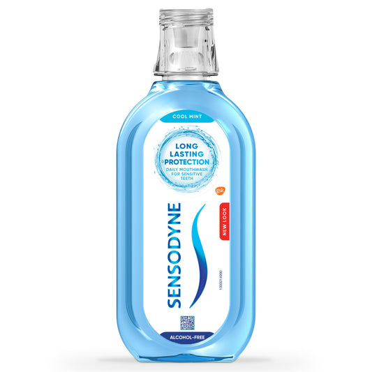 - Sensodyne Mouthwash for Sensitive Teeth | Enamel Care Alcohol Free Mouthwash -
