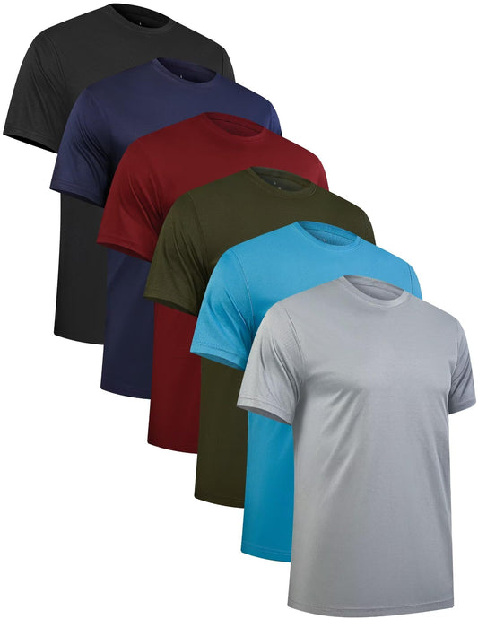 - Rolimaka 6 Pack T Shirts | Quick Dry Short Sleeve Sport Shirts | Moisture Wicking -