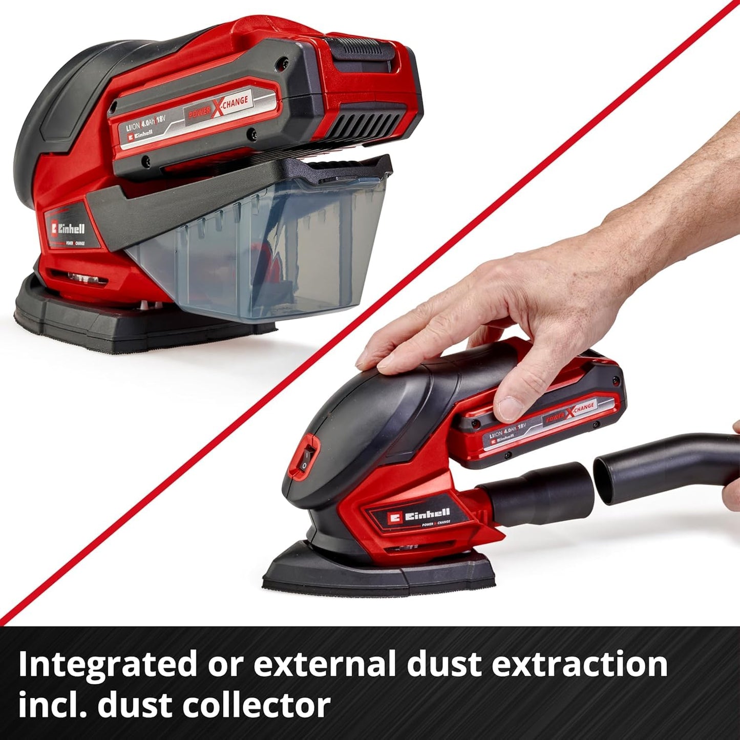 - Einhell Power X-Change Cordless Detail Sander | 18V Electric Sander -