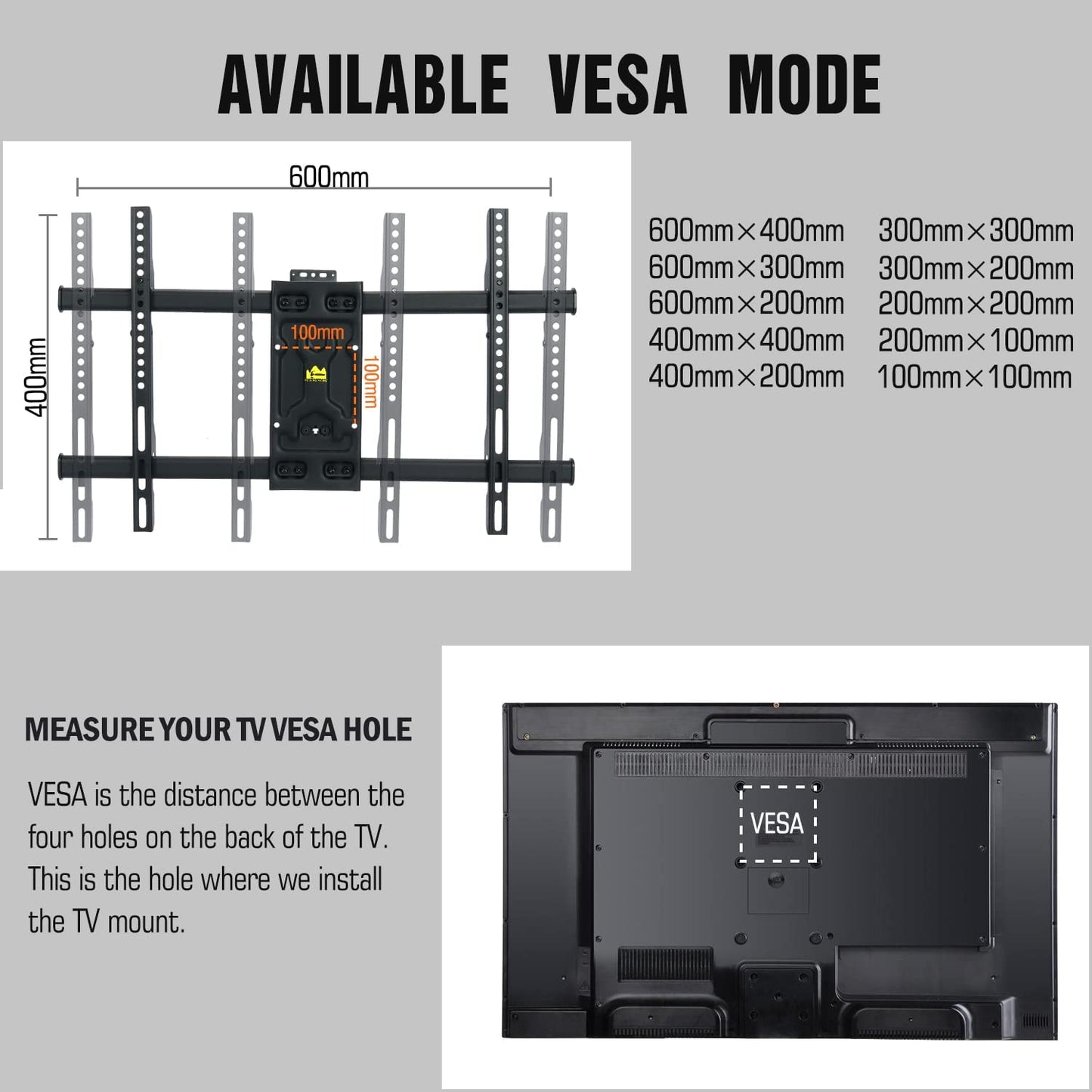 - FORGING MOUNT Long Reach TV Wall Bracket Corner TV Bracket Wall Mount for 32"-75" TVs 84cm of Smooth Extension Plus Swivel Tilt Full Motion Adjustable TV Mounting Bracket holds 45kg Max VESA 600X400mm -