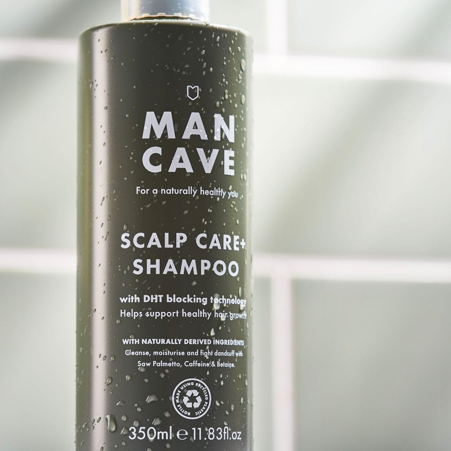 - ManCave Scalp Care Shampoo for Men | DHT Blocker Encourages Hair Growth -