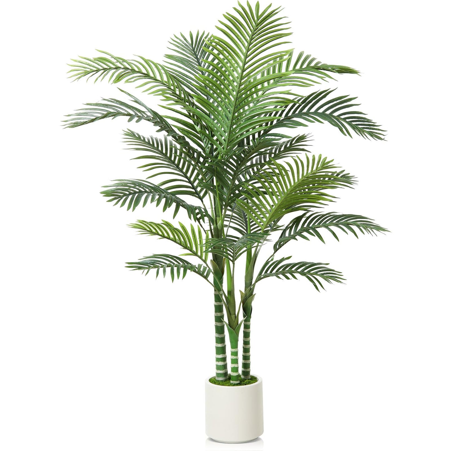 - Fopamtri Artificial Areca Palm Tree 150cm Fake Plants -