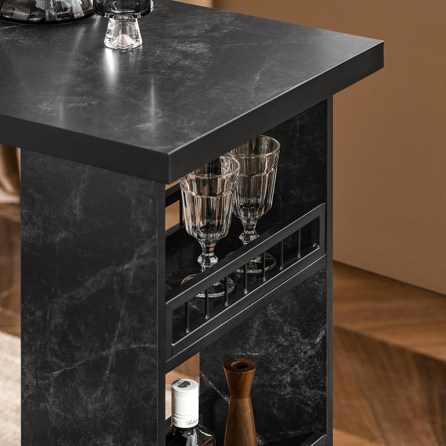 - SoBuy FWT100-SCH | Kitchen Breakfast Bar Table | Dining Table Coffee Bar -