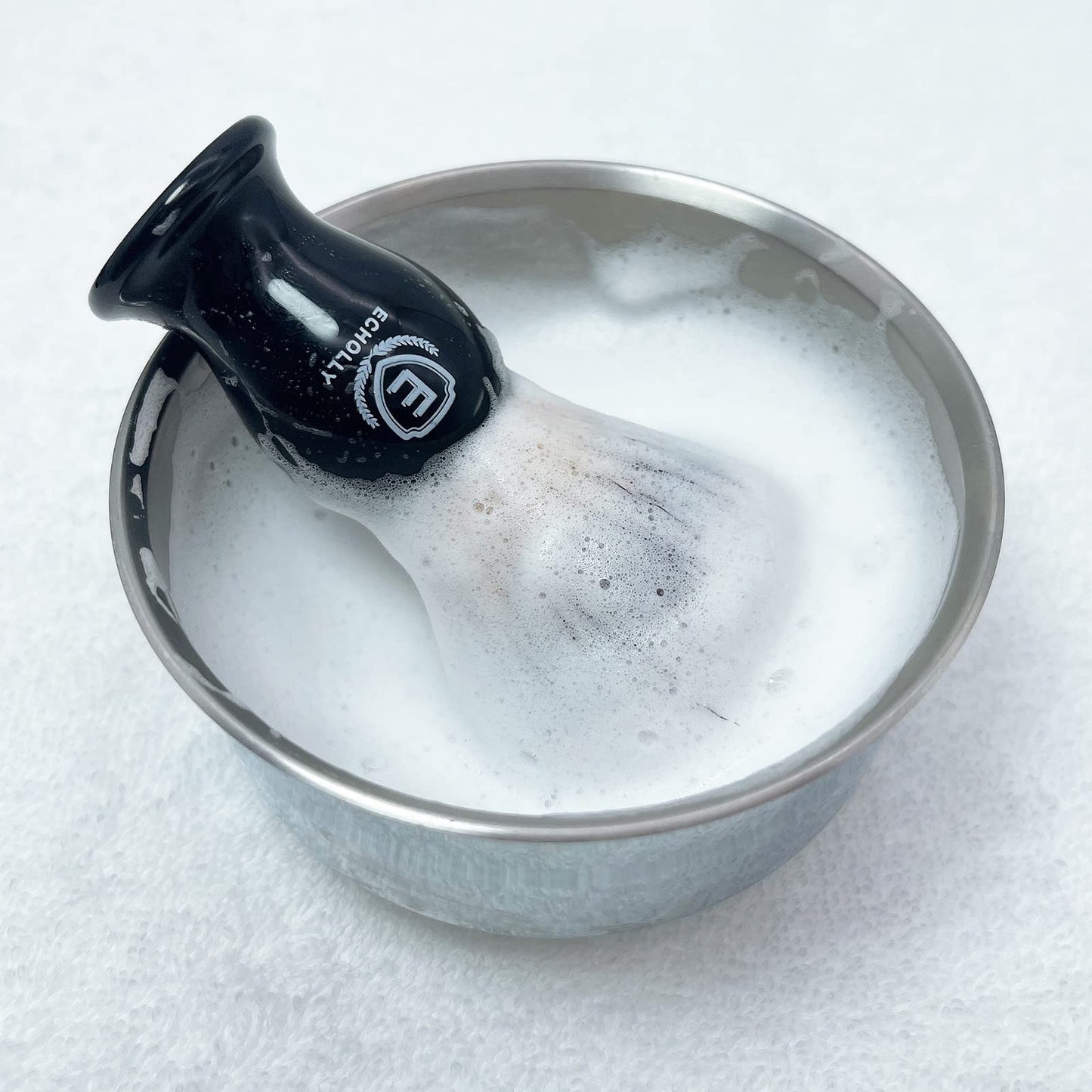 - Luxury Mens Shaving Brush by Echolly | NO Shedding Bristle Shaving Brushes for Men -