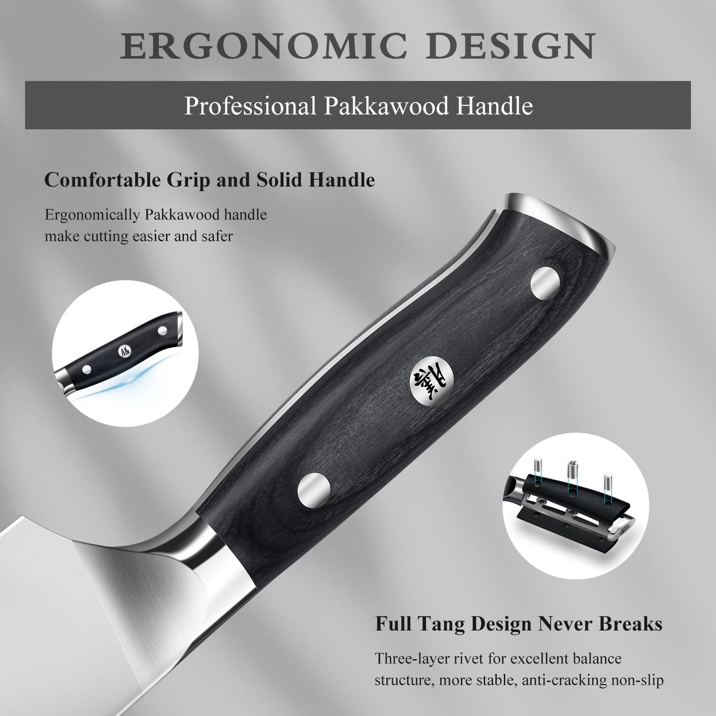 - SHAN ZU Japanese Chef Knife 20cm | Ultra Sharp Kitchen Knives | German Stainless Steel -