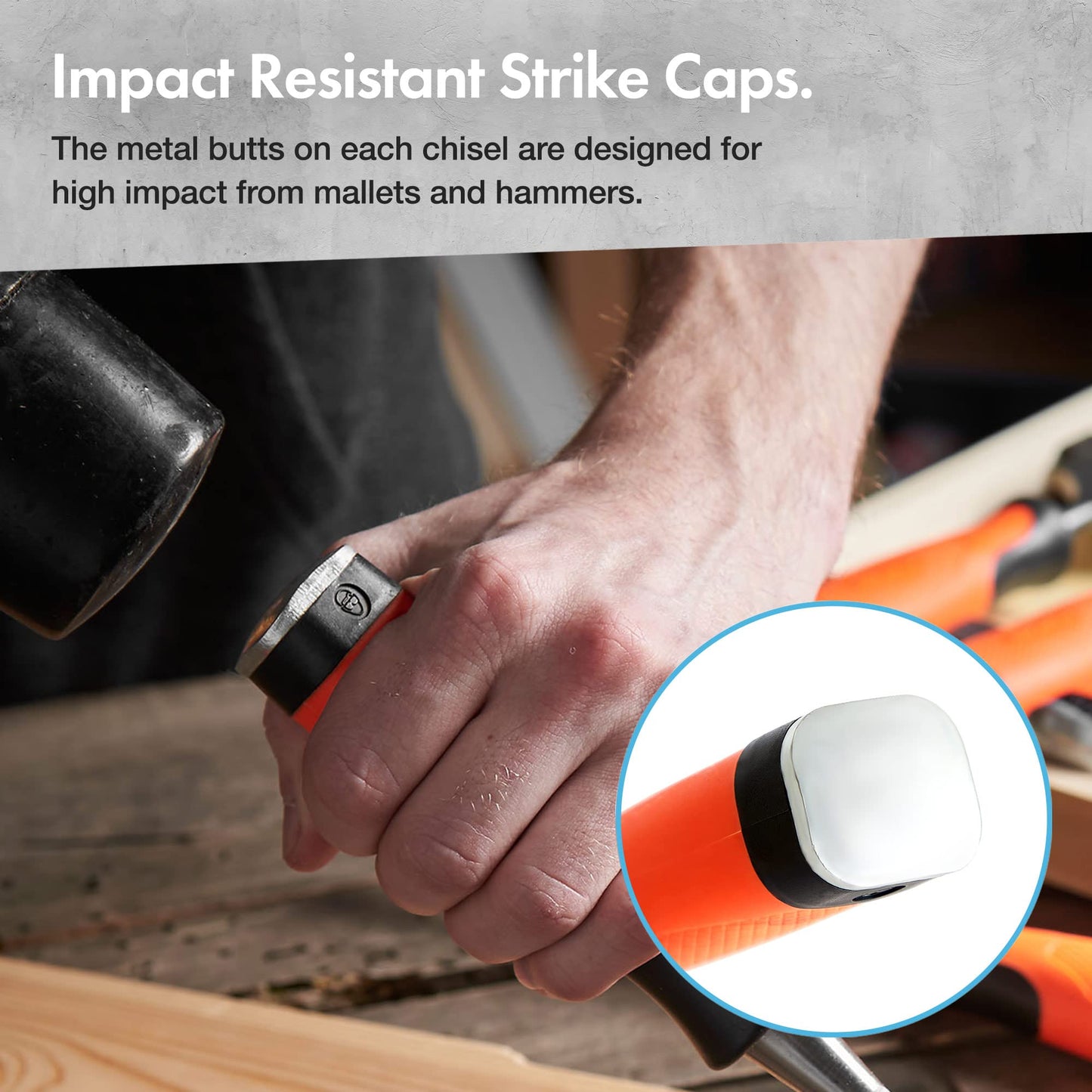 - VonHaus Chisel Set - 10pcs Woodworking Tools Set - Wood Carving Tools - Wood Chisel Set