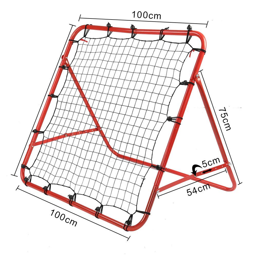 BALLSHOP Football Rebounder Net Adjustable Kids Football Training Equipment Soccer Kickback Target Goal Portable Soccer-Door